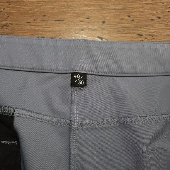 Public Rec Pants Mens 40x30 Dealmaker Workday 2.0 Gray Five Pocket Chino - Picture 3 of 9